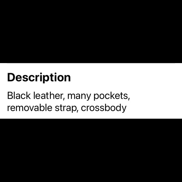 Allsaints black genuine leather crossbody - Picture 4 of 4